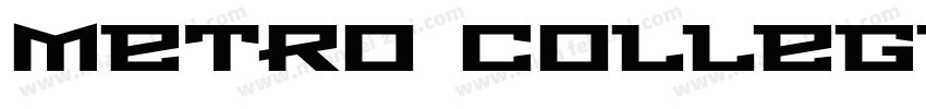 Metro College字体转换